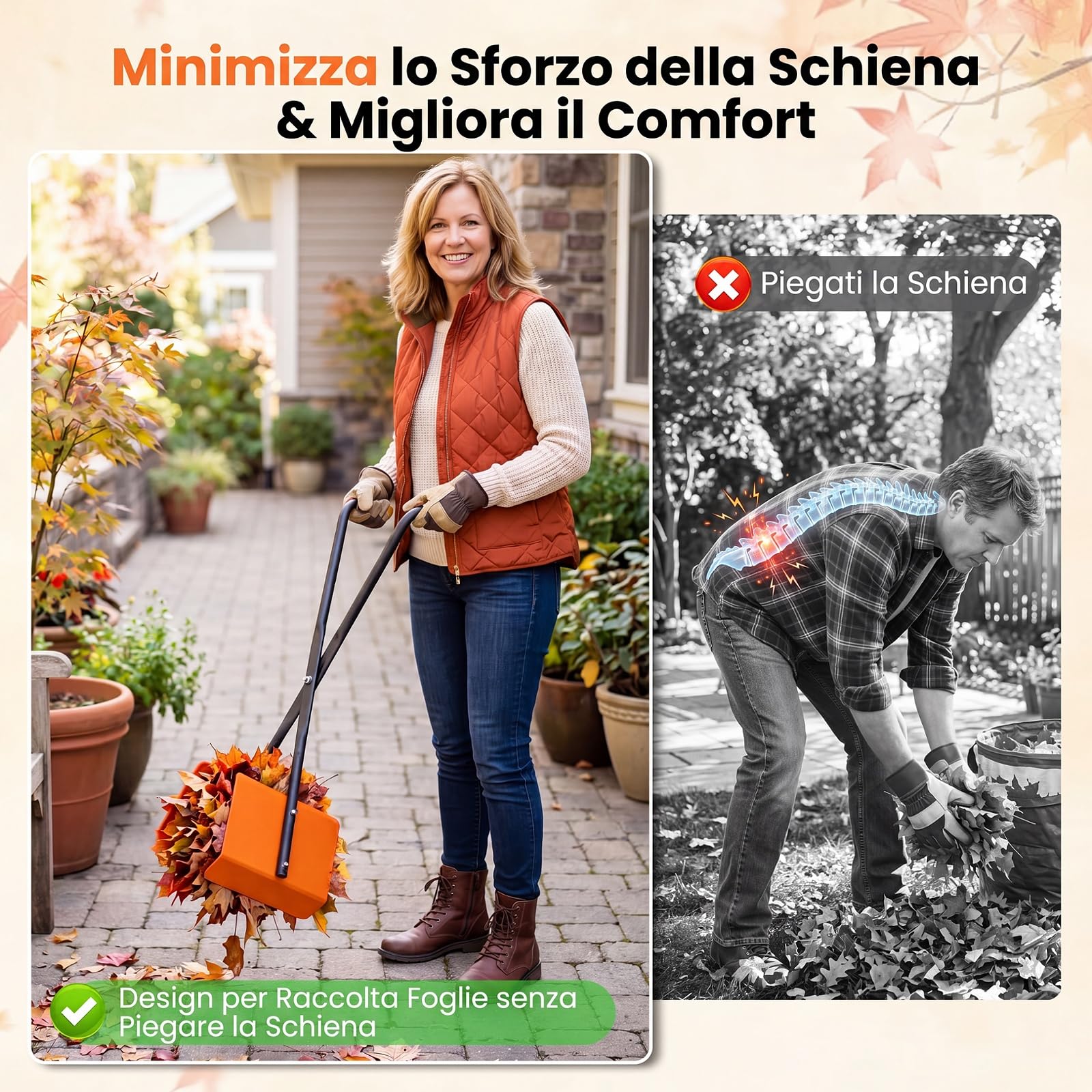 COSTWAY Pinza Raccogli Oggetti, Ampie Ganasce e Impugnatura Antiscivolo | Raccogli Foglie in ABS, Acciaio e TPR, Pinza Raccogli Rifiuti da Giardino, Prato e Vialetto, 30 x 15 x 92 cm