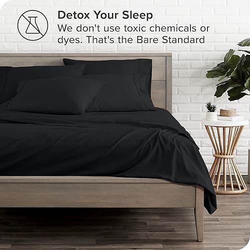 Miniatura 6 de Bare Home Juego de sábanas tamaño California King, juego de 6 piezas, sábanas de lujo para hotel, ultra suaves, con bolsillos profundos, ajuste