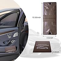 Vista 2 de Ziciner Soporte para Registro de Coche y Seguro, Organizador de 2 Paquetes de Documentos Esenciales para Guantera con Cierre de Velcro, Accesorios