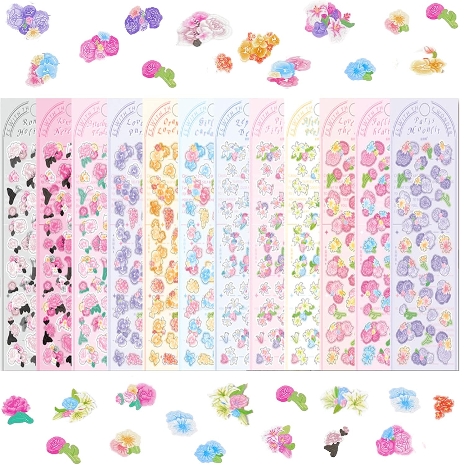 Farm Animal Sticker Scenes - 12 Set DIY Craft Kit With Backgrounds & Adhesive Stickers