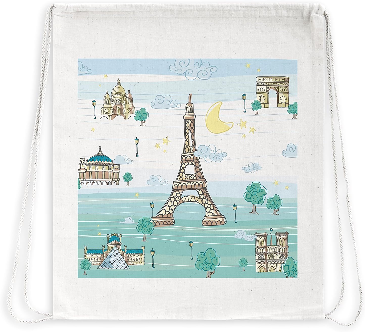 Eiffel Baby France - Backpack, 37 x 41 cm, Blue/Green, Blue and green