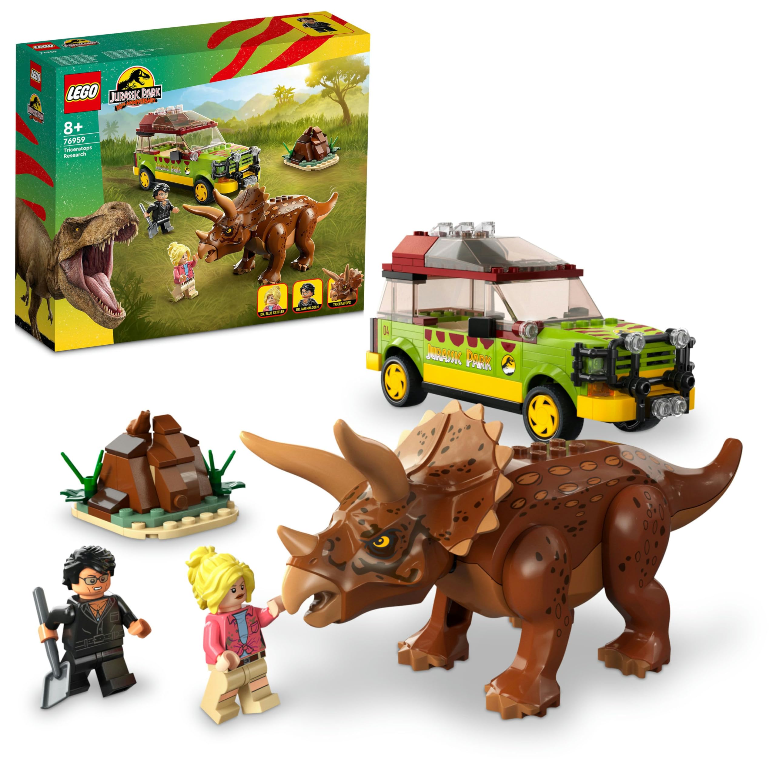 Wooshik@様 LEGO Jurassic Park Triceratops Araması 76959, 8 Yaş ve Üzeri