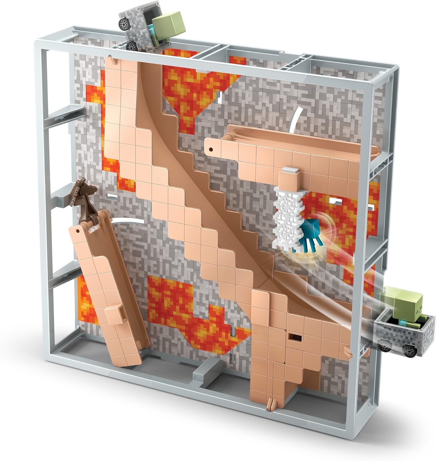 Hot Wheels Minecraft Track Blocks Abandoned Mineshaft Play Set