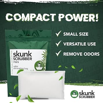 NonScents Refrigerator Deodorizer (4-Count) & Smoke Odor Eliminator Bag - Ultimate Odor Control Bundle for Fridge, Freezer, Cars, Small Spaces Fragrance-Free & Long-Lasting