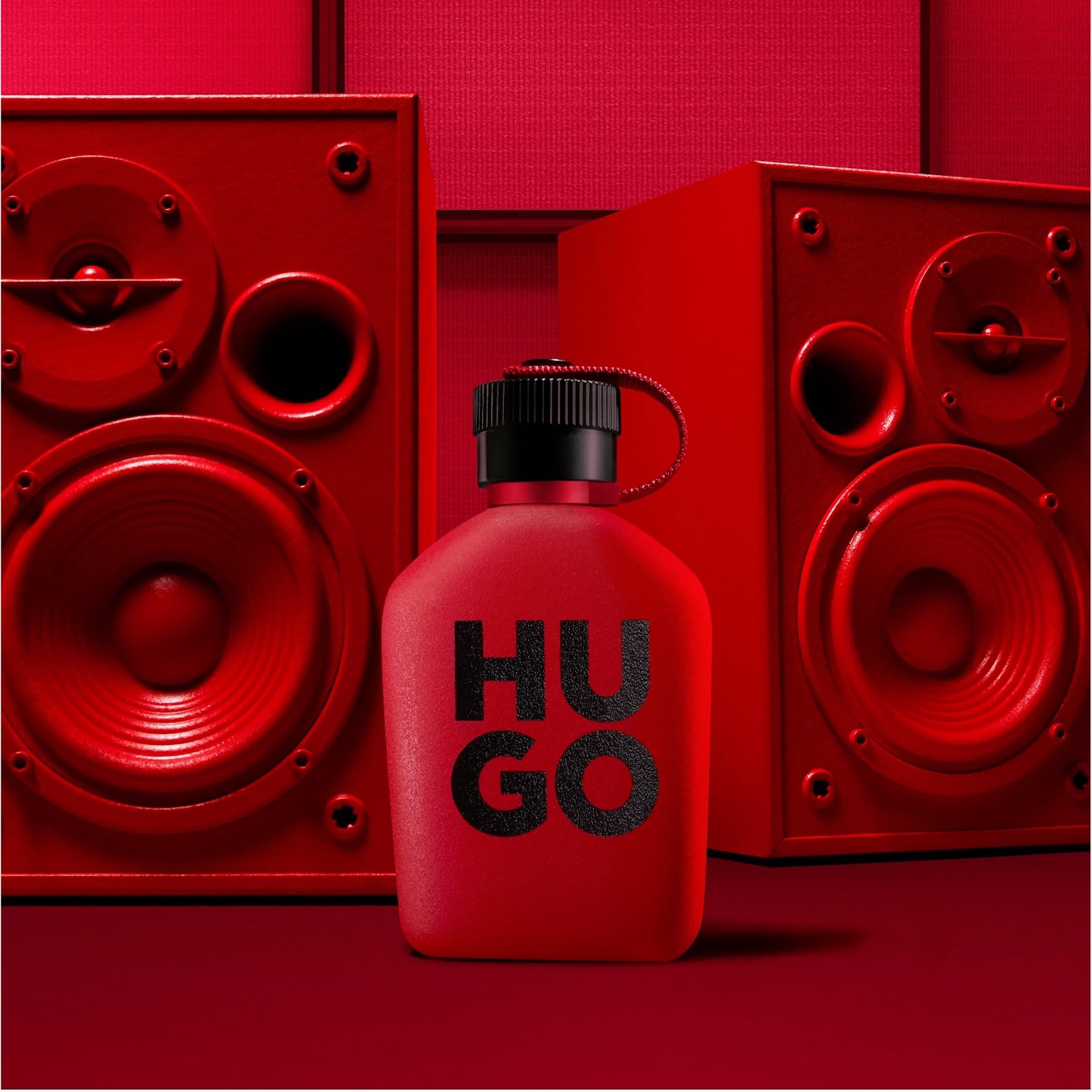 HUGO Intense Eau de Parfum para hombre | Fragancia masculina con notas de manzana roja y cuero rojo | Larga duración | 75 ml
