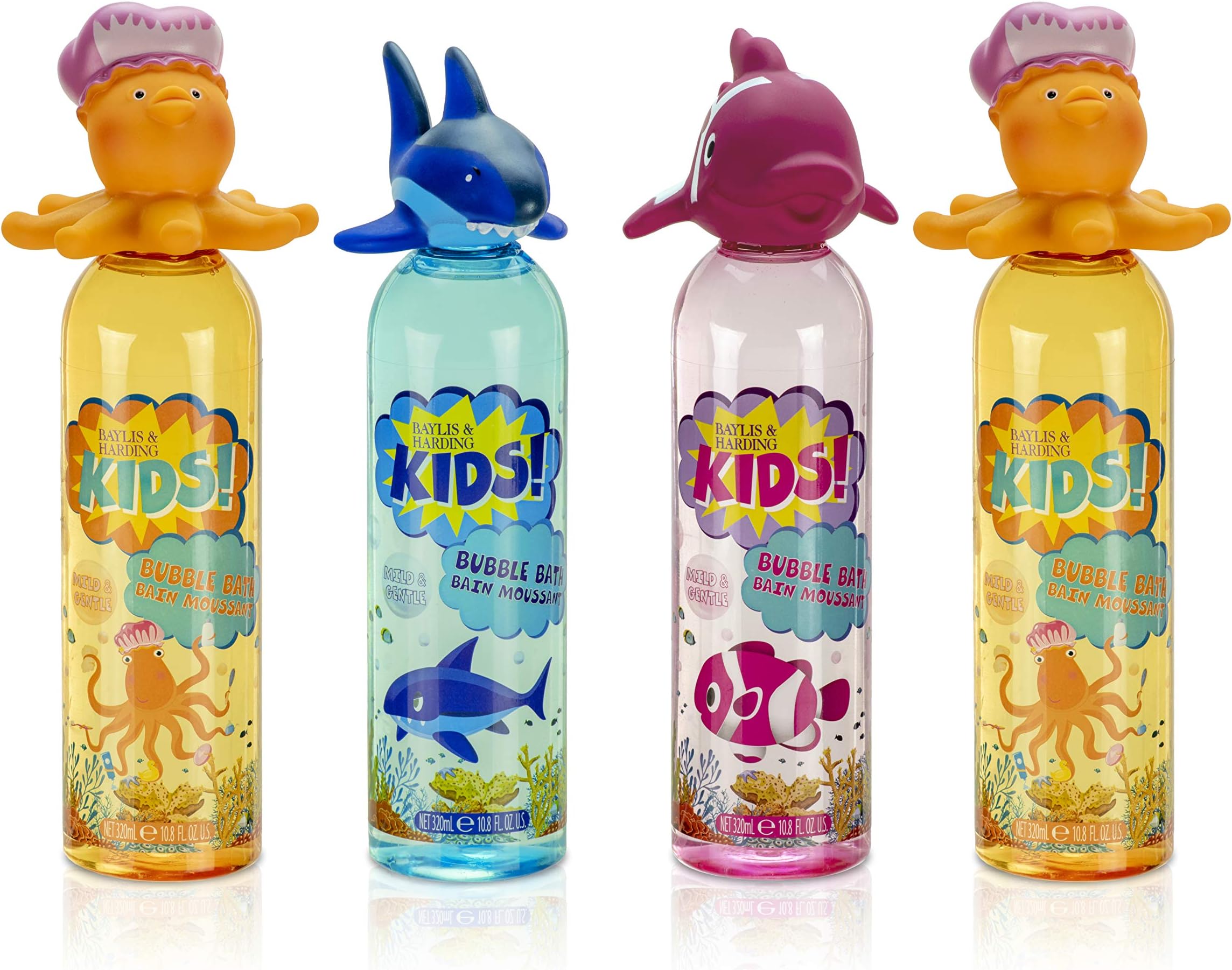 Baylis & Harding Kids Bubble Bath Topper 320 ml (Pack of 4) - Vegan Friendly