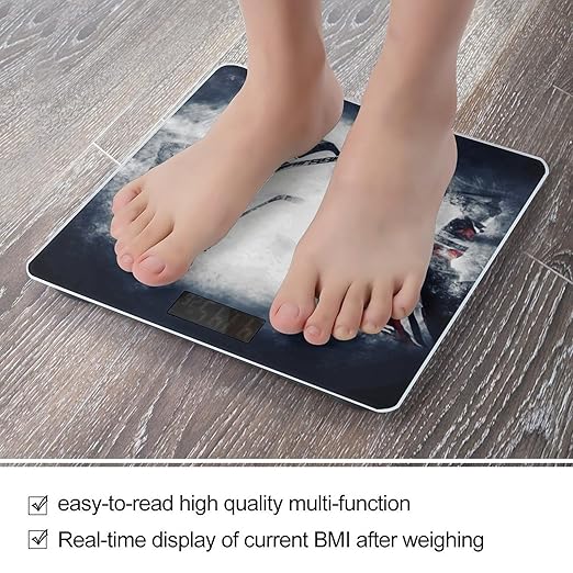Báscula Digital Ice Hockey Art con Pantalla LED, 4 Sensores, Vidrio Templado miniatura 5