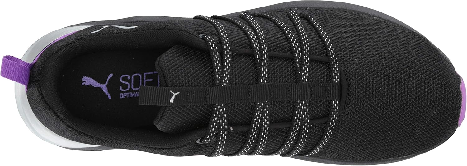 PUMA womens Prowl Alt Sneaker, Puma Black-purple Glimmer, 9 US