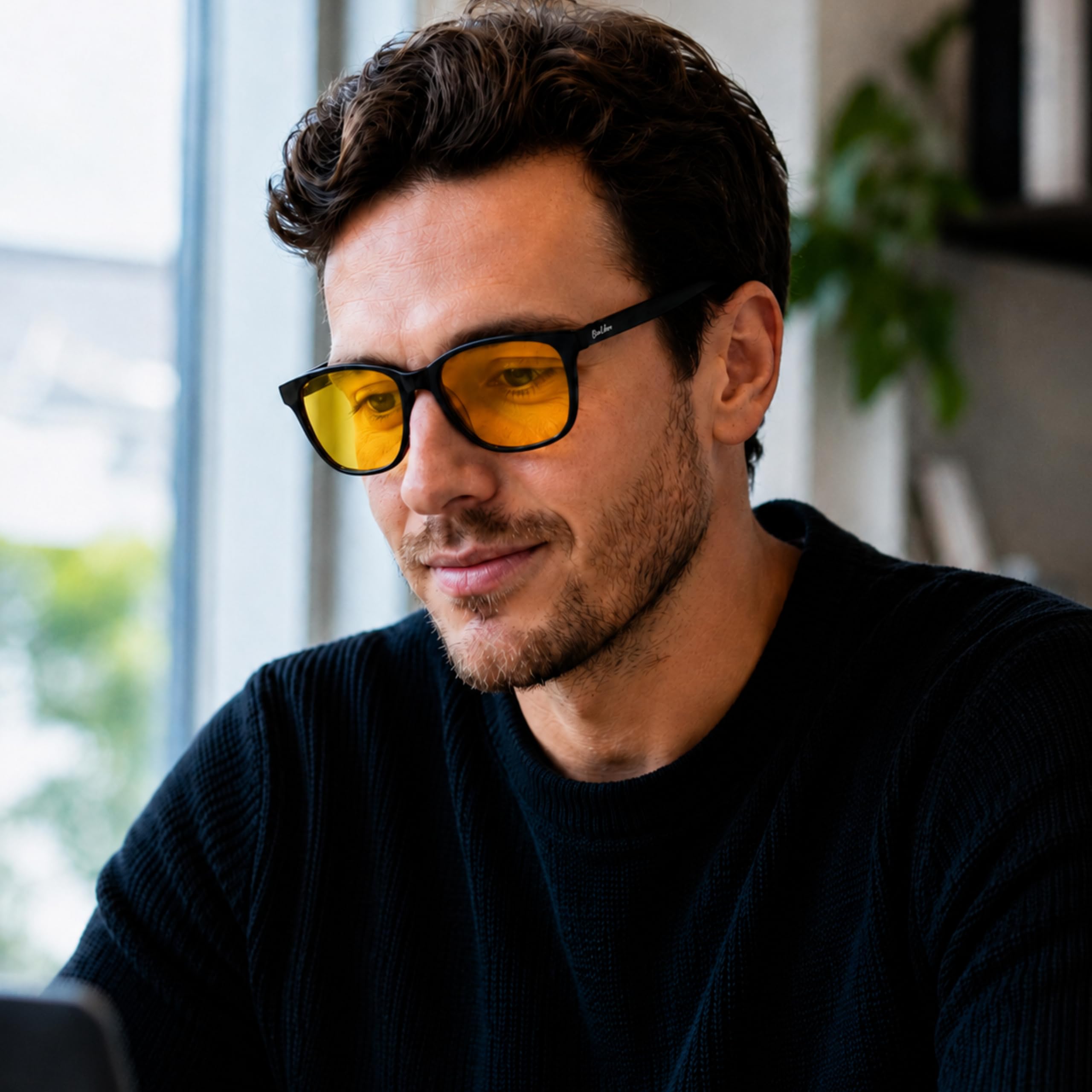 Gafas de Bloqueo de Luz Azul 99%, Antifatiga, Unisex Adulto, Protección Ocular contra Pantallas y Luz Artificial, Libres BPA.