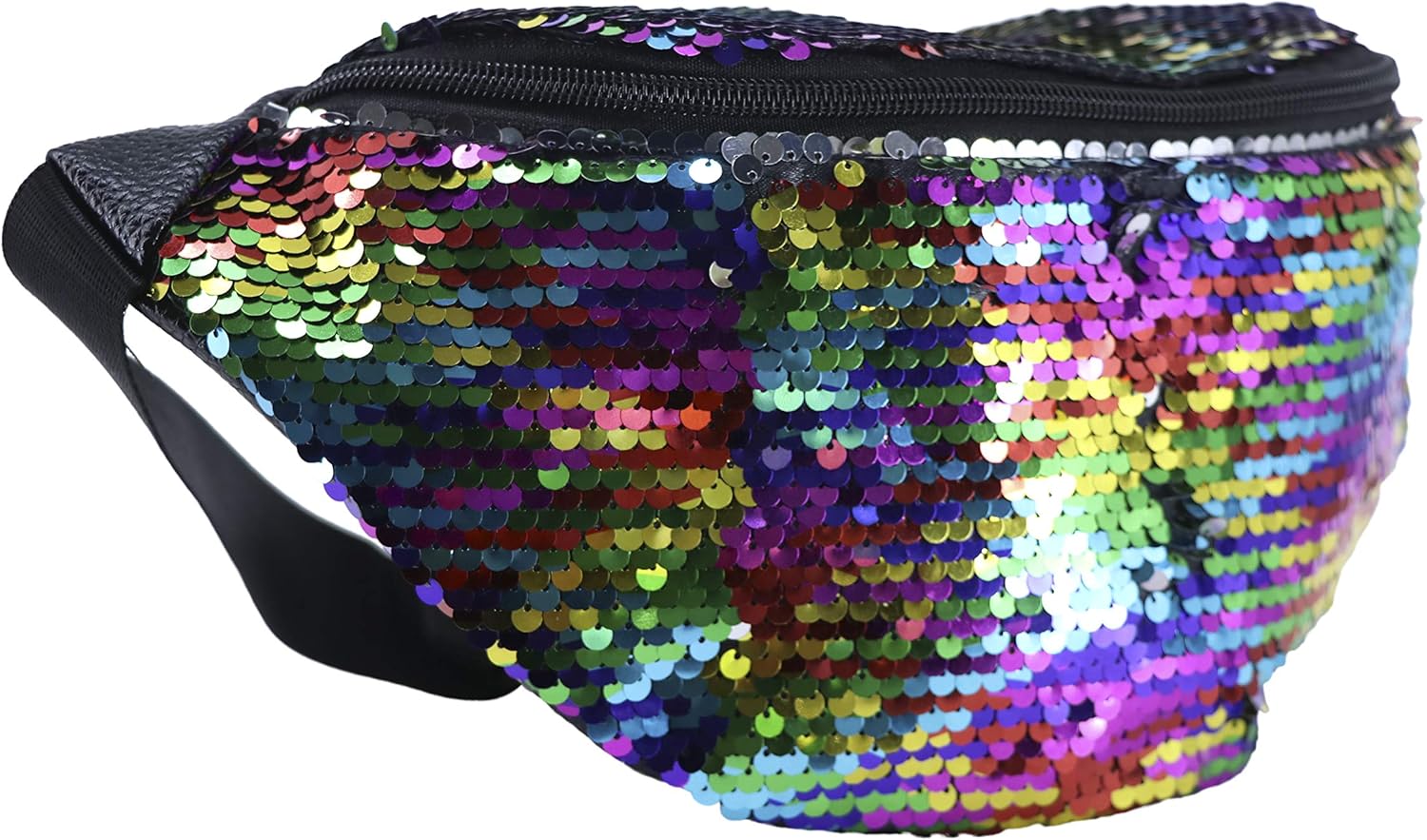 rainbow sequin fanny pack