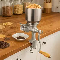 Moinho Manual de Ferro Fundido para Grãos Café Milho e Cereais com Moagem Regulável