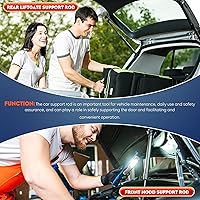 Vista 5 de 2 piezas de elevación trasera del maletero soporta resortes de gas amortiguadores para Cadillac CTS 2004 2005 2006 2007