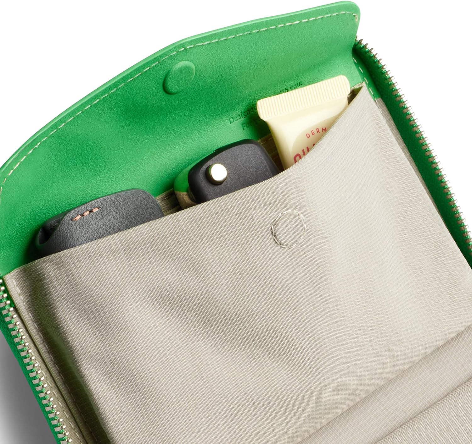 Bellroy Folio Wallet (compact leather folio/clutch wallet with space for cards, bills and coins, plus everyday essentials) - NeonGreen - Image 5