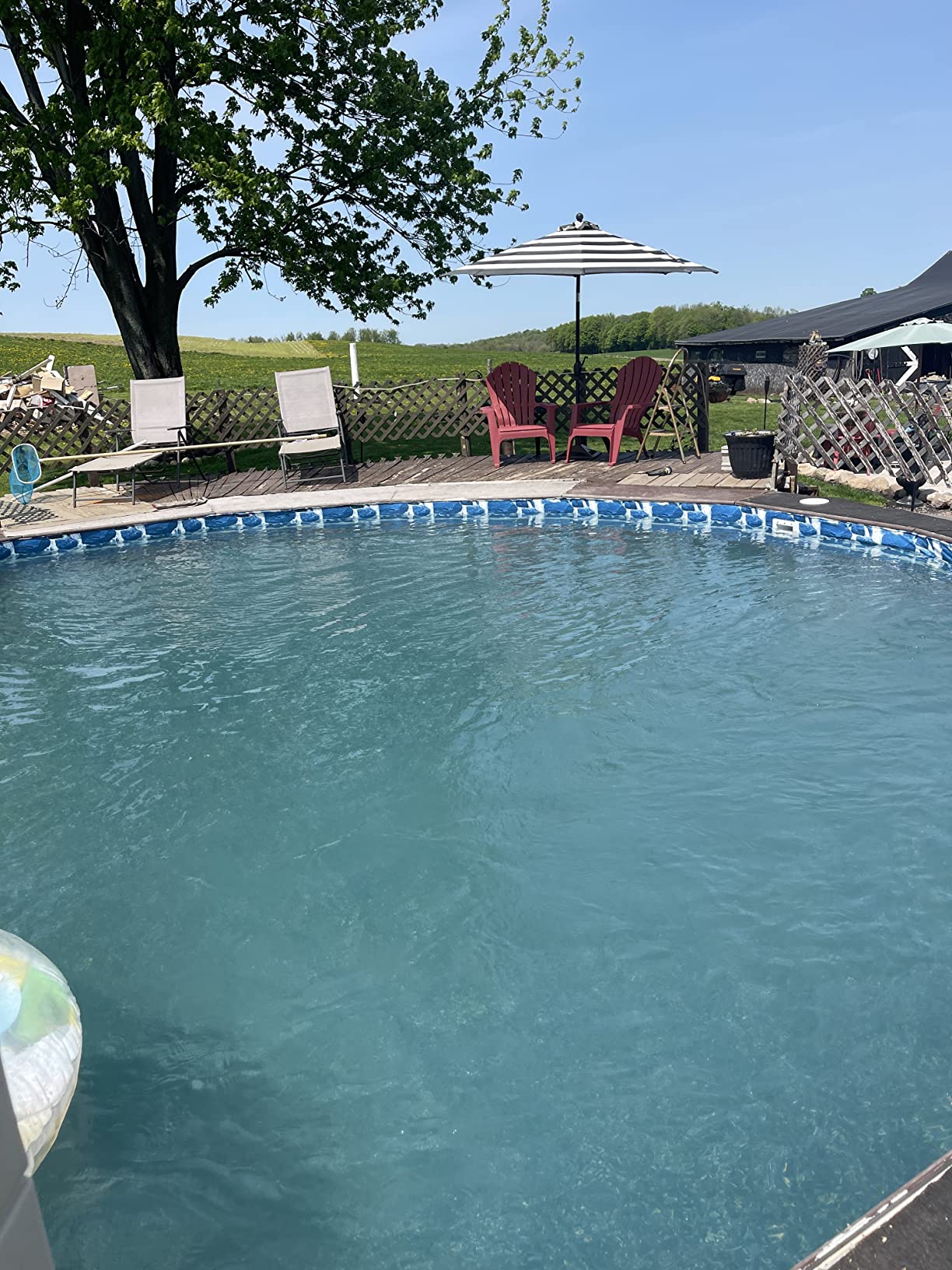 32/mo Finance Smartline Swirl Bottom 24Foot Round Liner Overlap