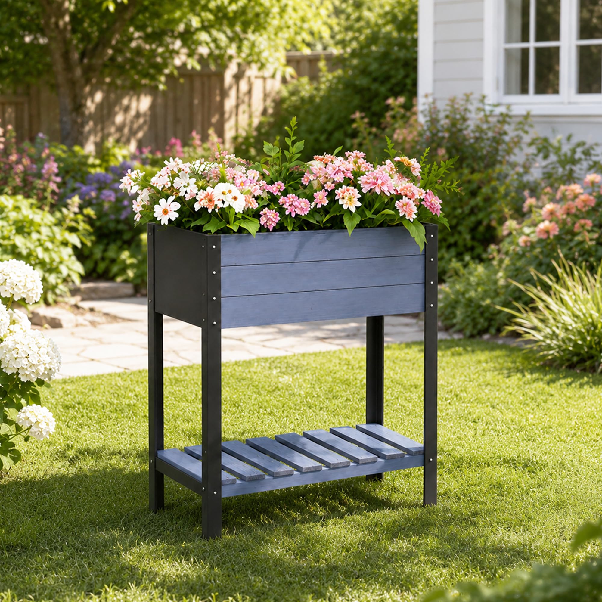 Fir Wood Raised Garden Bed - Tomato Planter -15