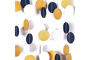 Navy Blue White Gold Party Decorations 2023