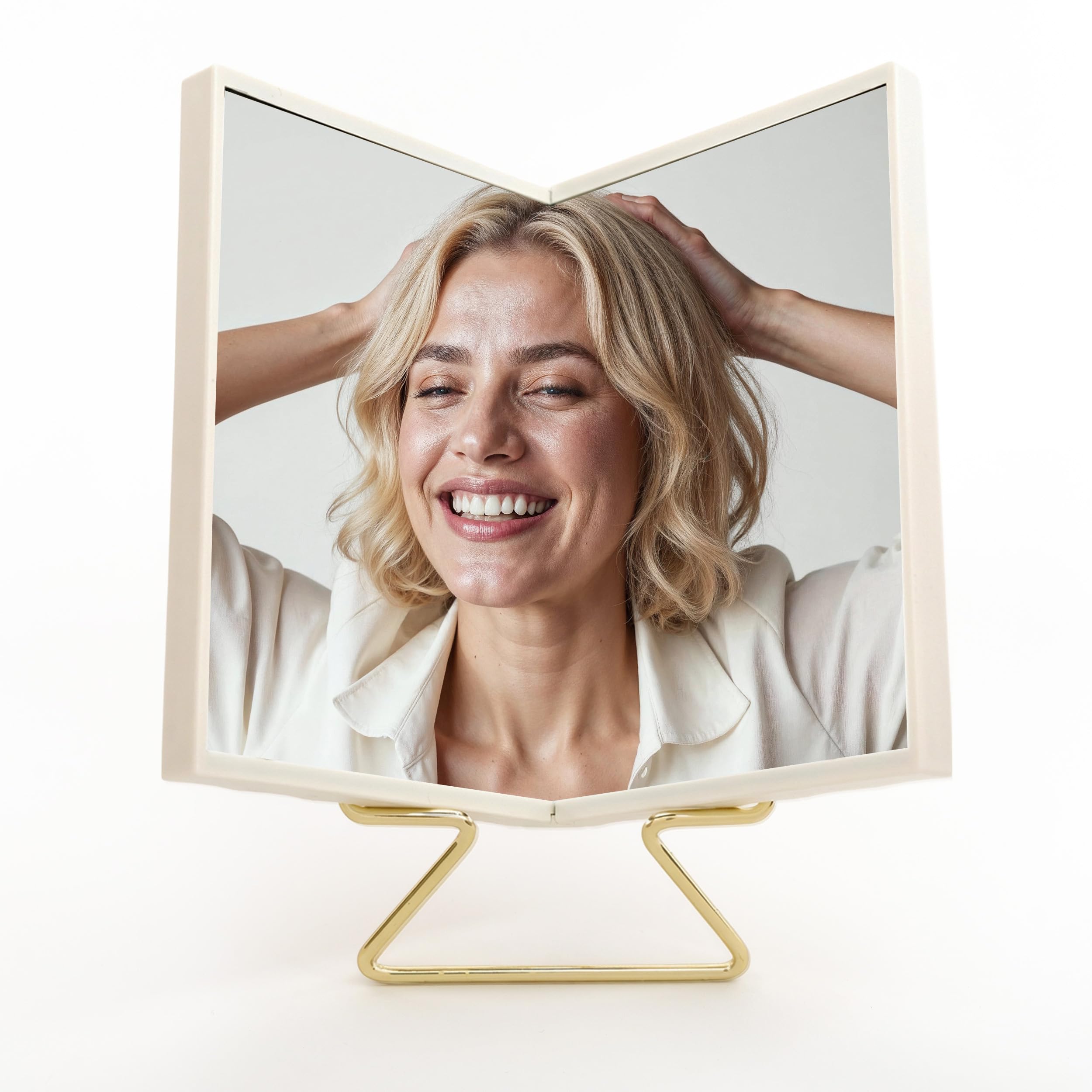 Realme V0 True Non-Reversing Mirror(2026 New Version) – True Image, Unmatched Precision, New Pakage, Slim Design for Makeup Vanity, 9'' Non-Reversing