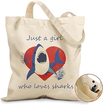Miss Adola Cute Canvas Tote Bag for Women Girls Animal Lover