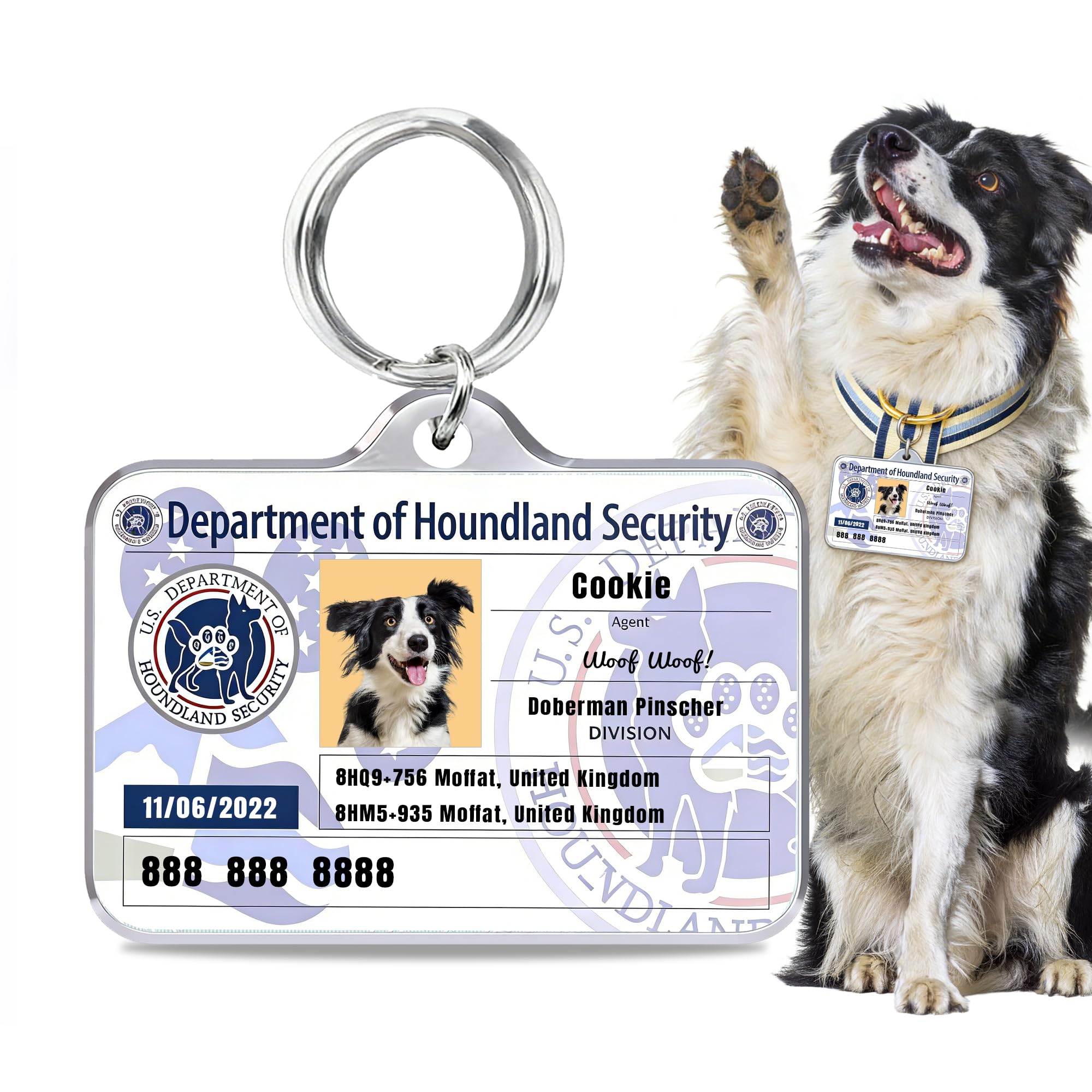 Mocessory Personalized Dog & Cat ID Tags Fun Styles for Sport Outdoor Pets