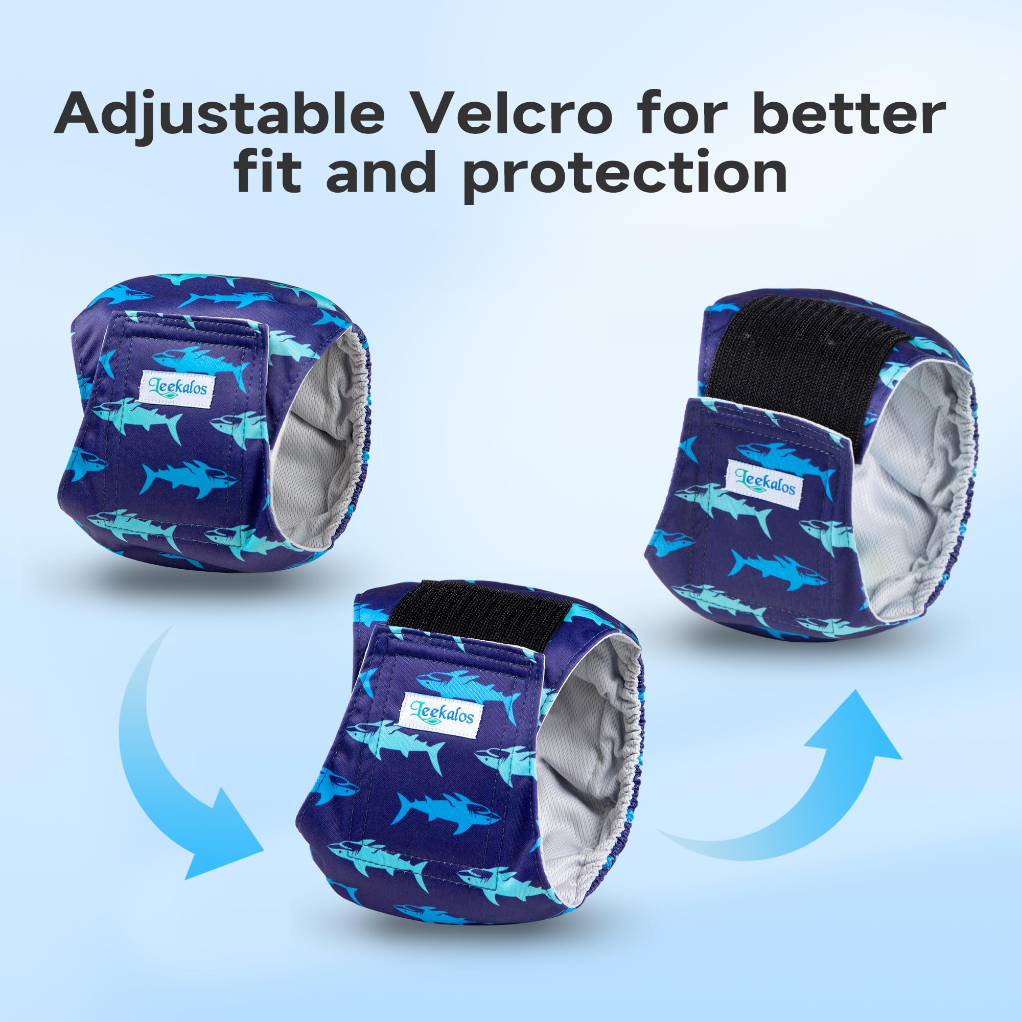 Leekalos Pañales para perros machos, bandas para el vientre para perros machos | Wraps - Pañales lavables para perros de alta absorción