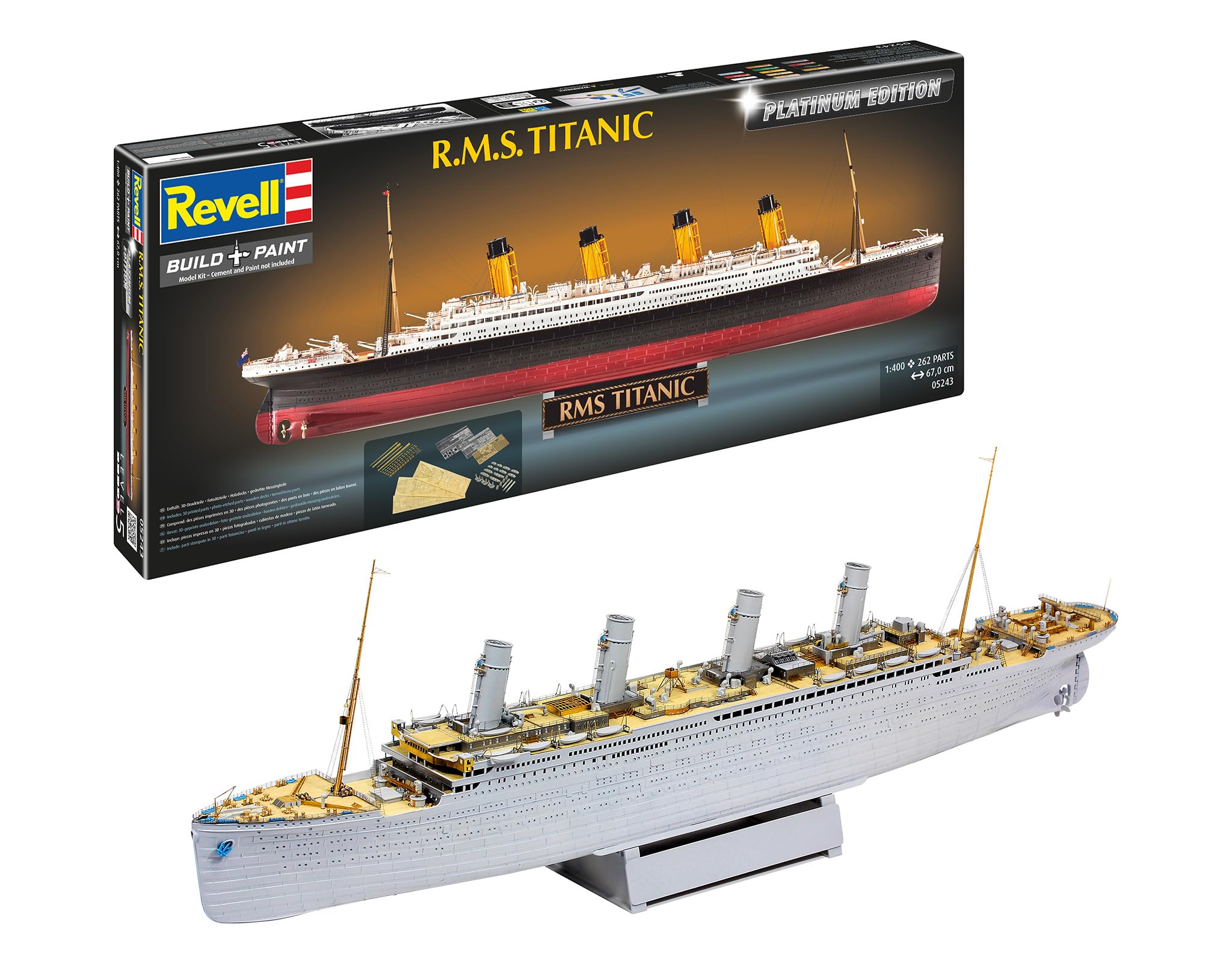 Revell Titanic Platinum Edition Échelle 1:400 – Maquette en plastique non construit/non peint