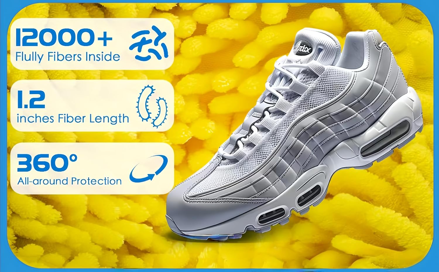 Shoe Washing Bags (2Pcs) - Reusable Laundry Bags for Washer & Dryer, Deep Clean for Sneakers, Tennis Shoes, Slippers & Athletic Shoes - Gentle Yet Effective Cleaning (Yellow)