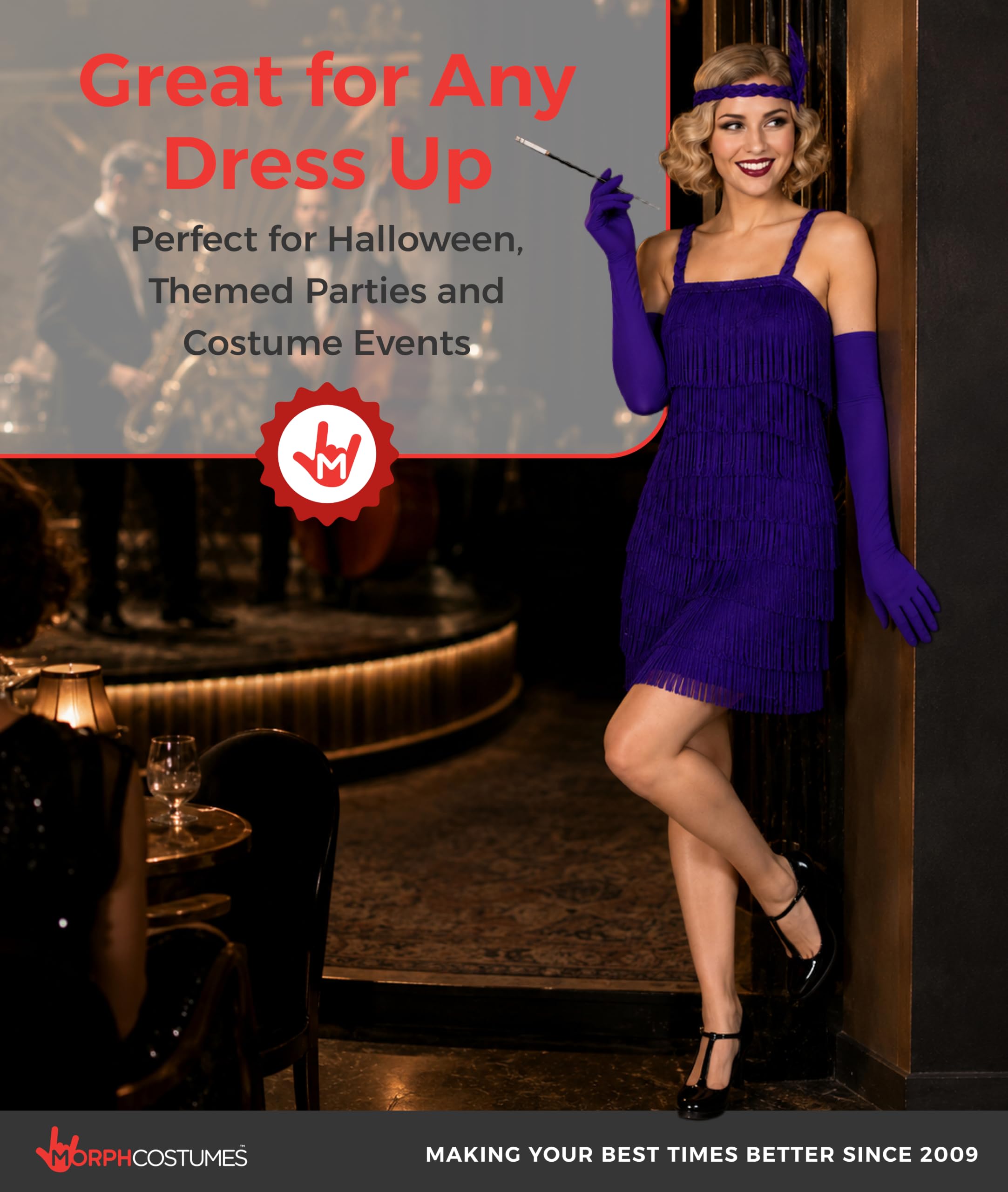 Fun Shack Deguisement Charleston Annee 20 Femme, Costume Halloween