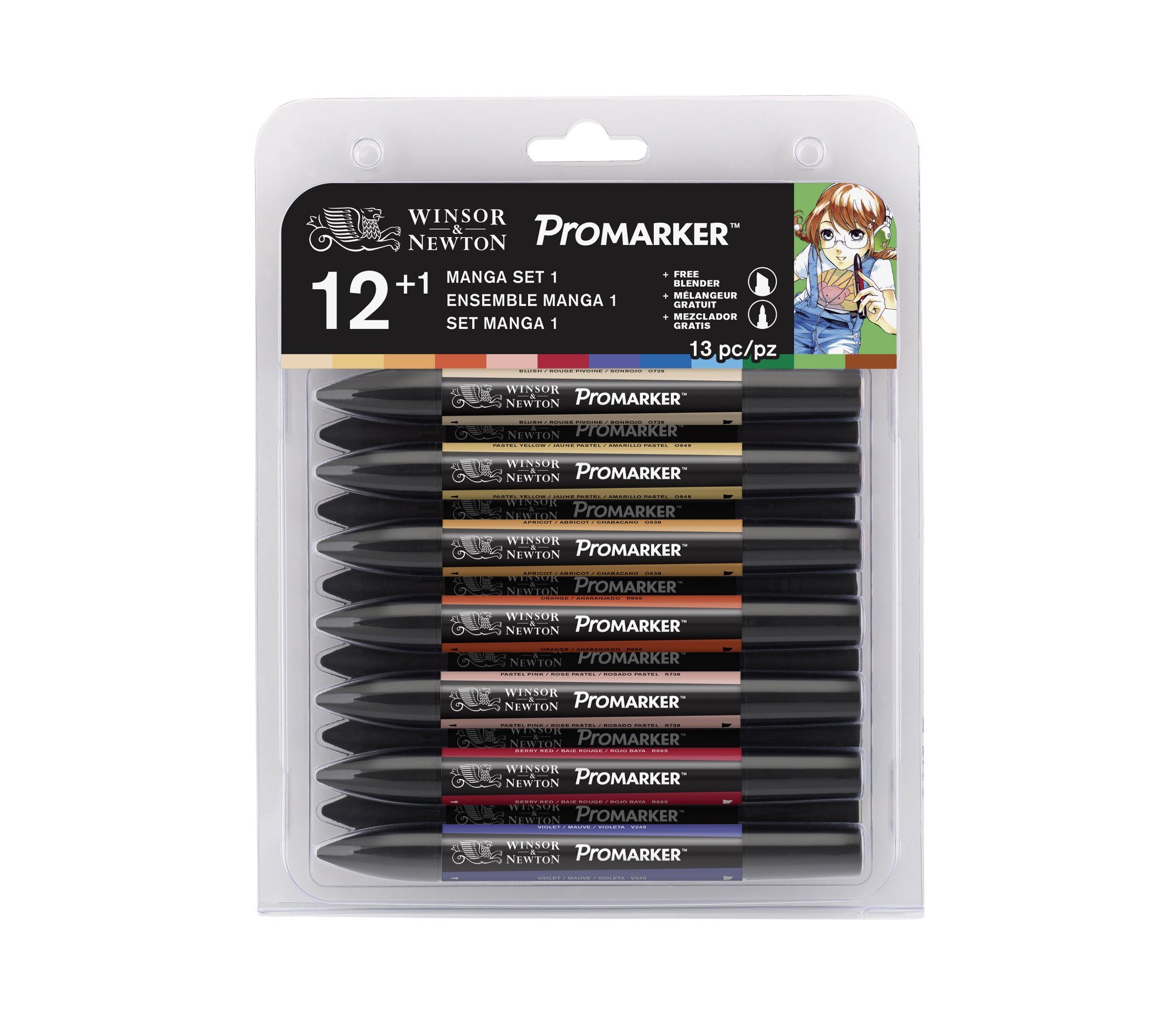 PROMARKER PENNARELLI DOPPIA PUNTA TWIN TIP (PUNTA SOTTILE + PUNTA A SCALPELLO) WINSOR&NEWTON LETRASET PANTONI 148 TONI MODA DESIGN MANGA FUMETTI ILLUSTRAZIONI (IG3 - ICE GREY 3