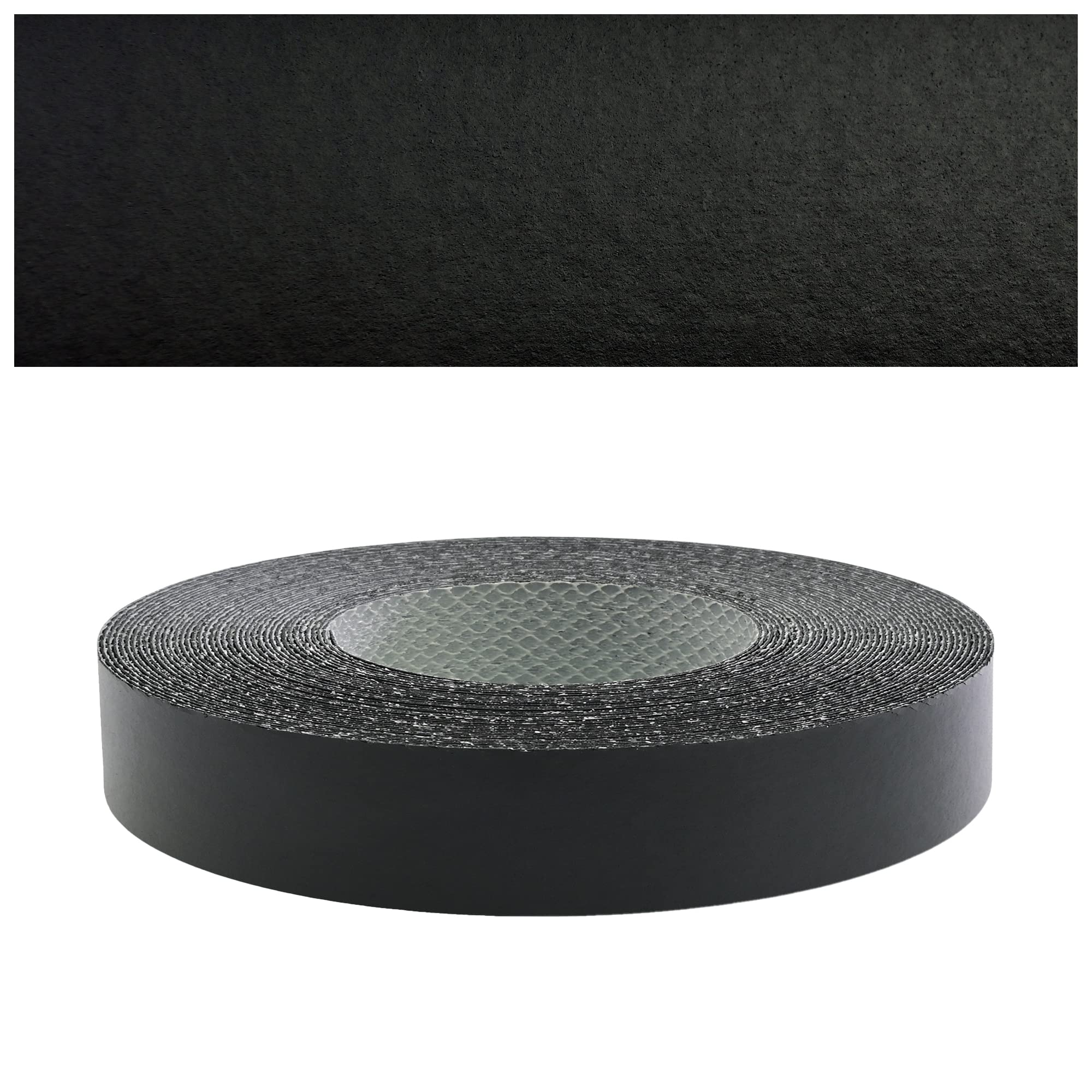 Mprofi MT® Kantenumleimer Schwarz | 22 mm x 5 m | Melamin Kantenband | Bügelkantenumleimer für Regale und Möbelplatten | Kantenumleimer mit Schmelzkleber – 015/22/5