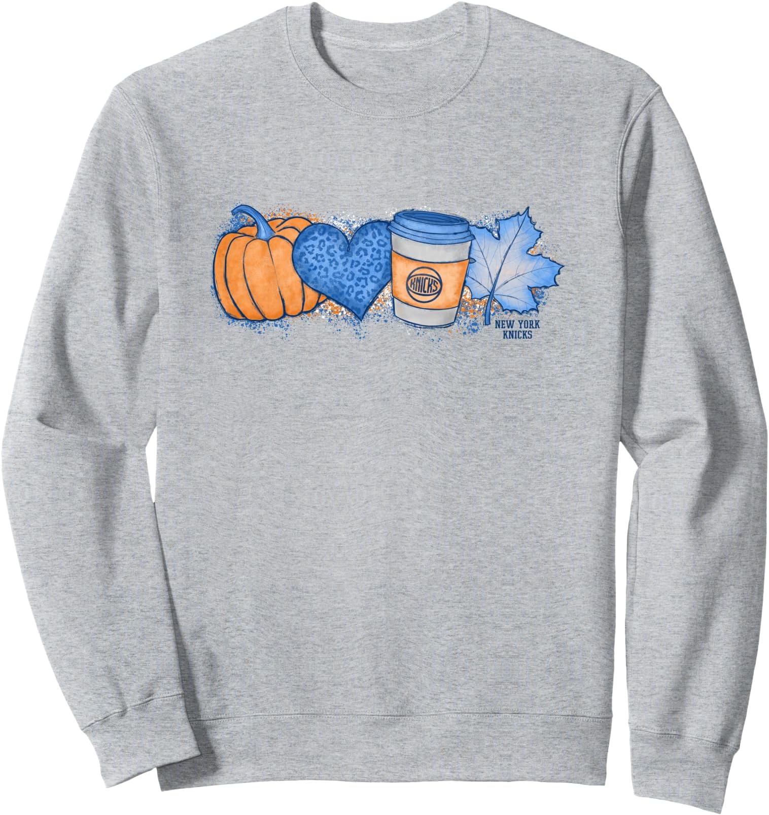 NBA New York Knicks Cozy Fall Painted Banner Sweatshirt