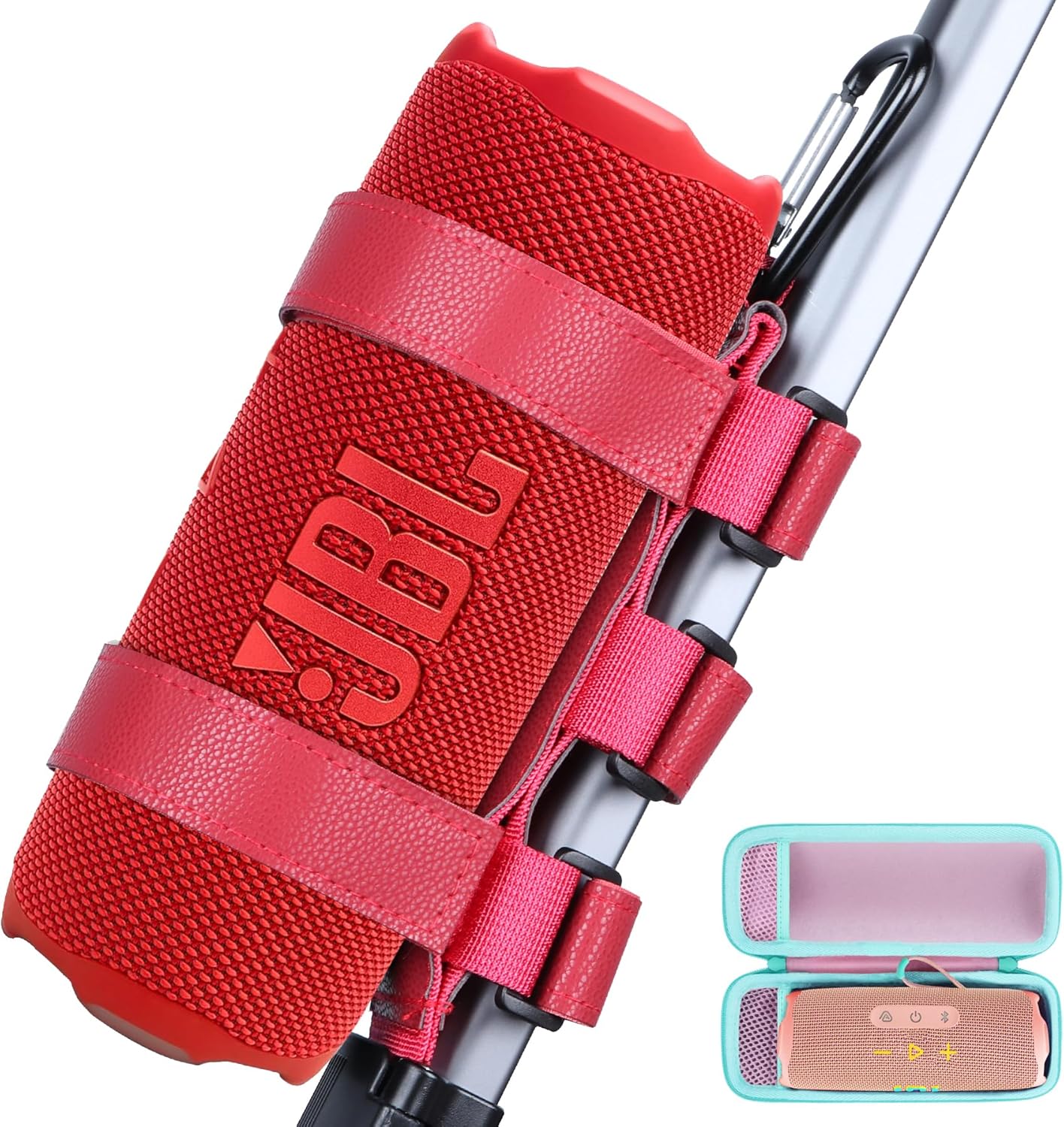 Protable Speaker Mount + Case for JBL Flip 7 6 5 4 Speaker