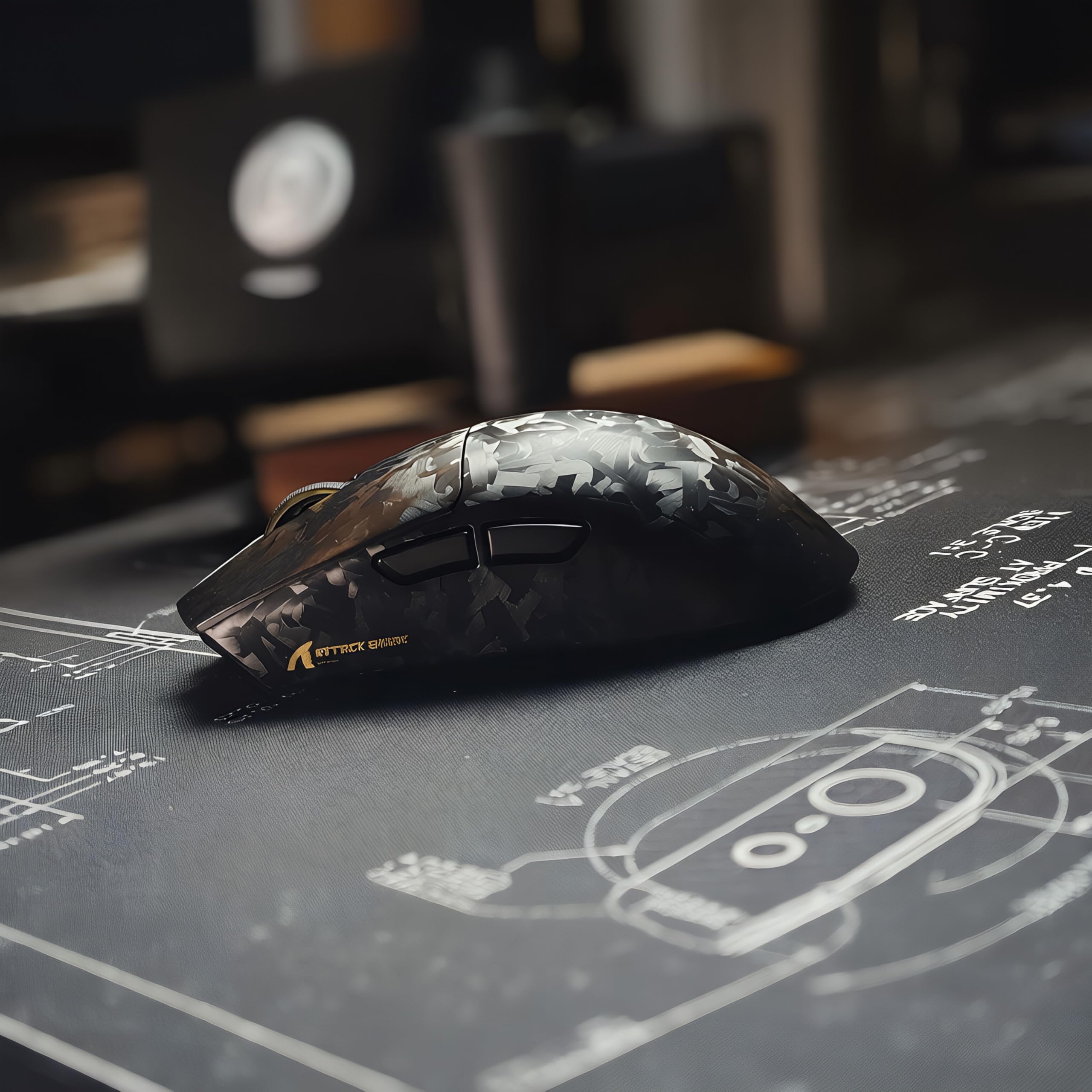 ATTACK SHARK X11 ULTRA Wireless Gaming Mouse, Ultra-Light 63g, 42K DPI, 8K Polling, Nordic Chip, Carbon Fiber, for Esports & Pro Gamers - 4