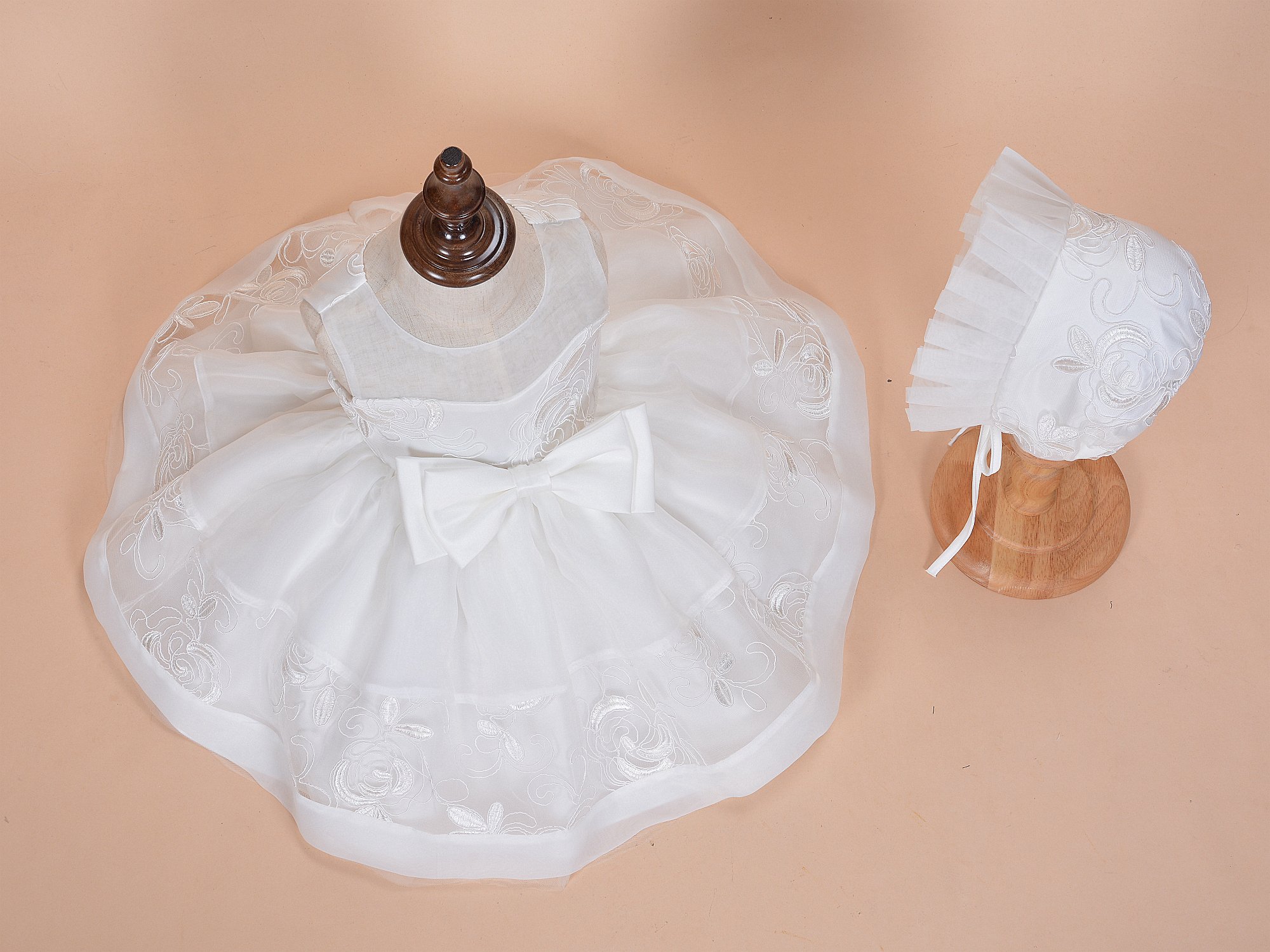 Cinda Blumenmädchen Brautjungfer 4 Schicht Weißer Unterrock Petticoat Einheitsgröße