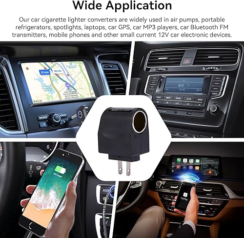Miniatura 2 de Convertidor de CA a CC, transformador de fuente de alimentación universal 500mA 1.5A 240V AC a 12V DC encendedor de coche, adaptador de enchufe