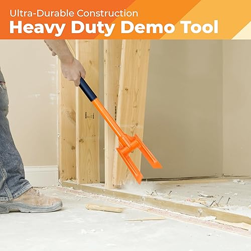 Miniatura 5 de Gutster - Barra de demolición y palanca de demolición de 48 pulgadas, barra de demolición de mango redondo para demolición de techo y pared,