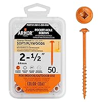 Vista 27 de ARMOR TOOL AP-C-100-100 Tornillos de rosca gruesa de 1 pulgada con revestimiento de color verde y unidad cuadrada