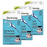 OrVance Braces Flosser - Designed for Braces for an Easy & Effective Clean, Ultra Strong Floss - 40 Count (Pack of 3) - (Packaging May Vary)