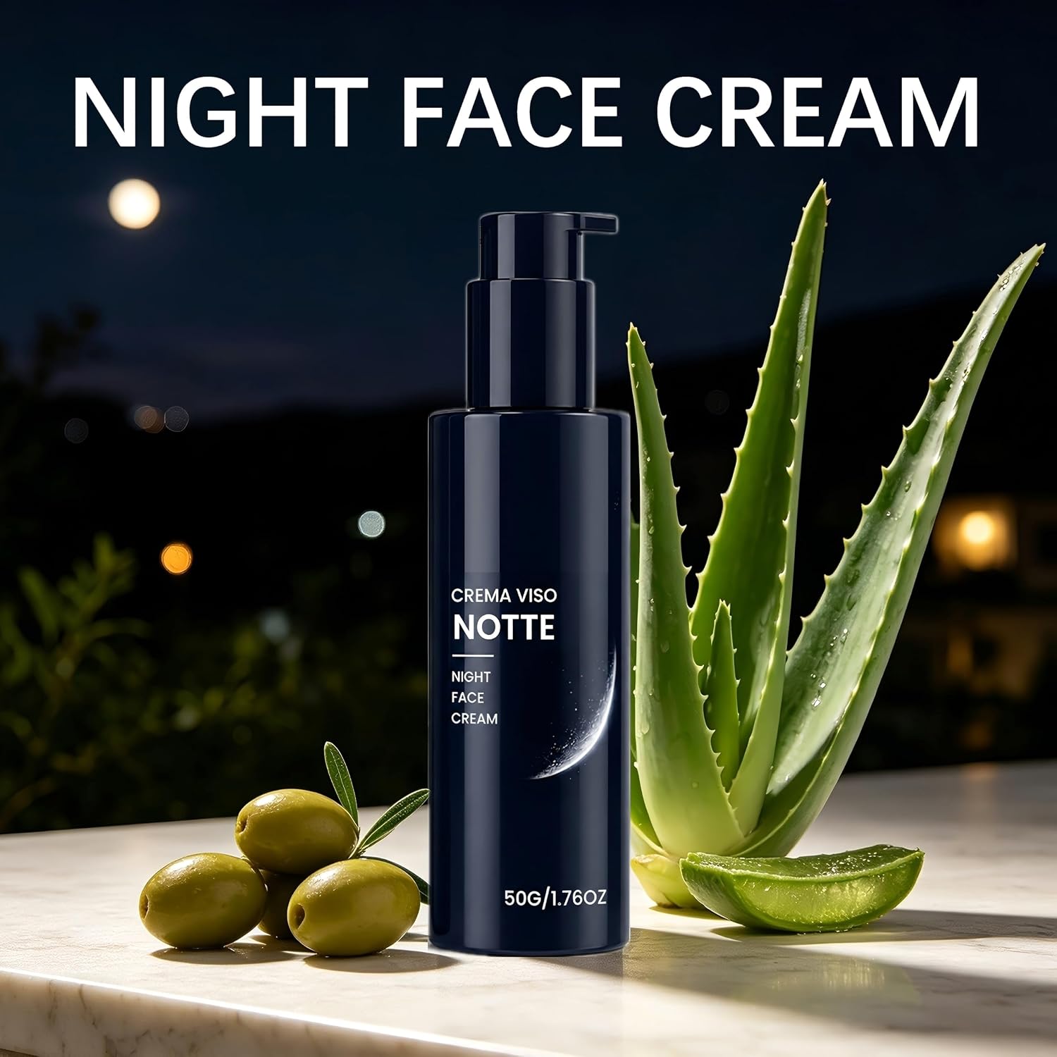 2Pcs Anti-Age Night Face Cream for Men,