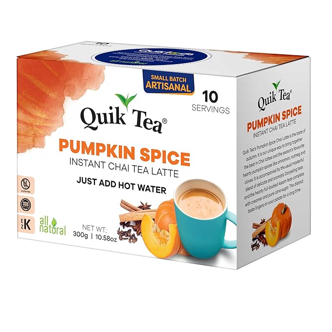 Té Chai Latte Instantáneo Calabaza Especia 10 Sobres miniatura 3