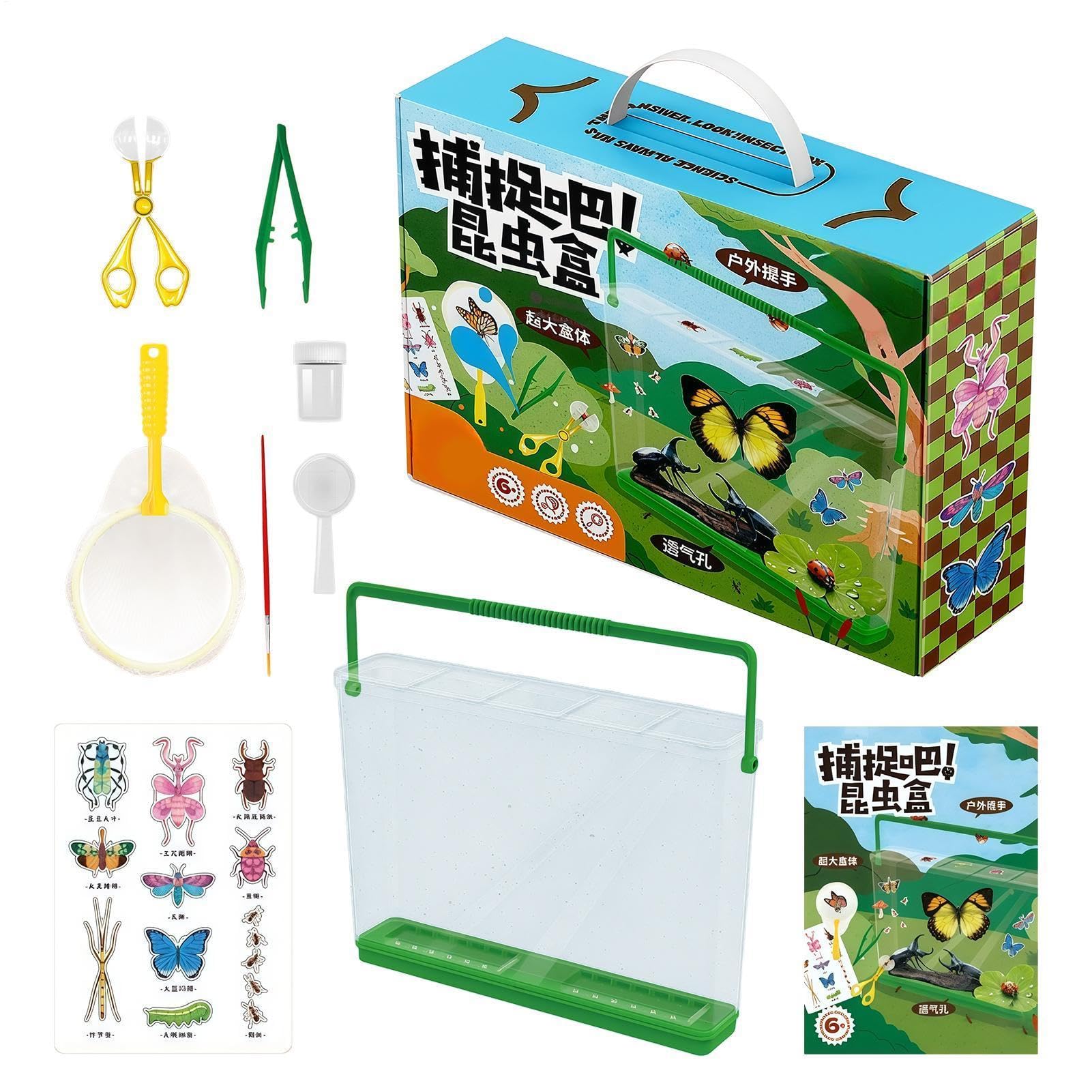 Kit de explorador exterior Con lupa, juguetes educativos | Kit de Atrapamoscas Infantil Para Interior Exterior Jardín Patio Camping Senderismo Caza Escuela Aula