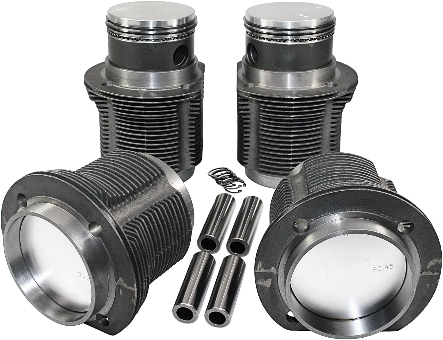 AA AC198900EC Piston and Liner Set (90.5x69mm - Hypereutectic for VW Beetle)