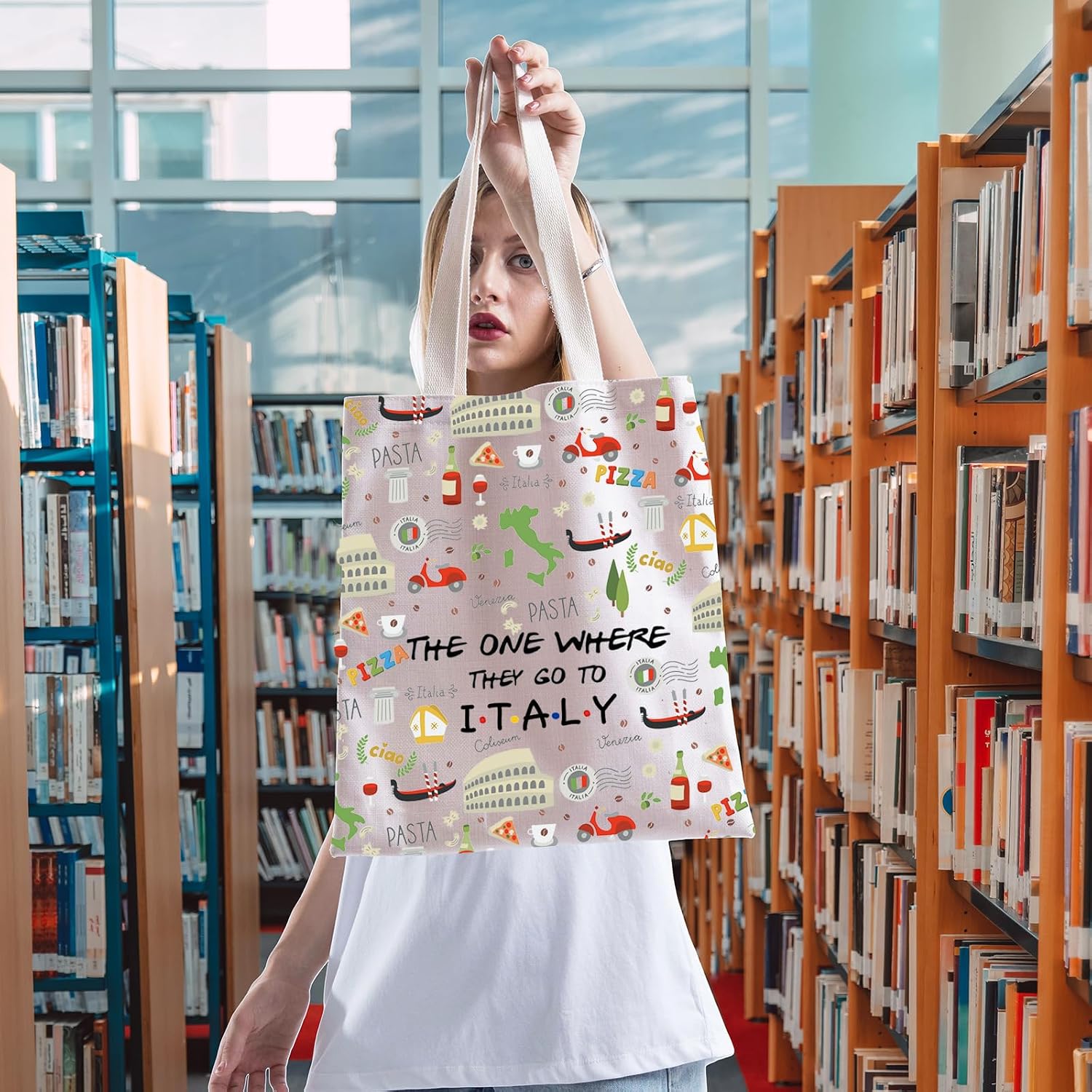 I Love Italy Makeup Bag - Italy Honeymoon & Travel Gift - Welcome & Housewarming Souvenir image 4