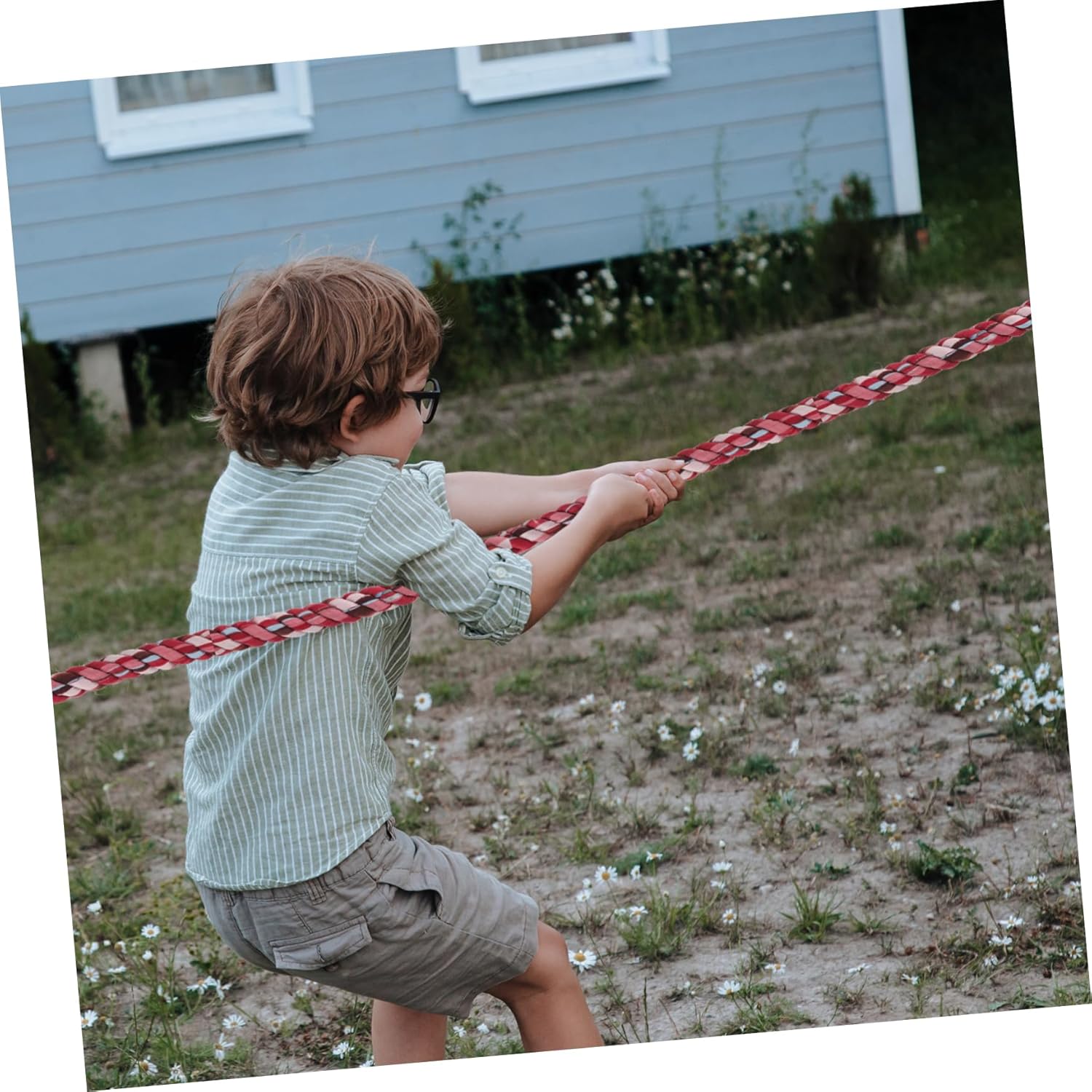 1Set Tug of War Rope Twisted Rope for Outdoor Games Picnic and Party Activities for Tug War Competitions and Team Building