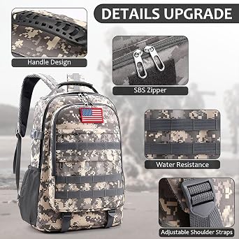 Backpack For Boys, Middle-School Elementary Bookbag