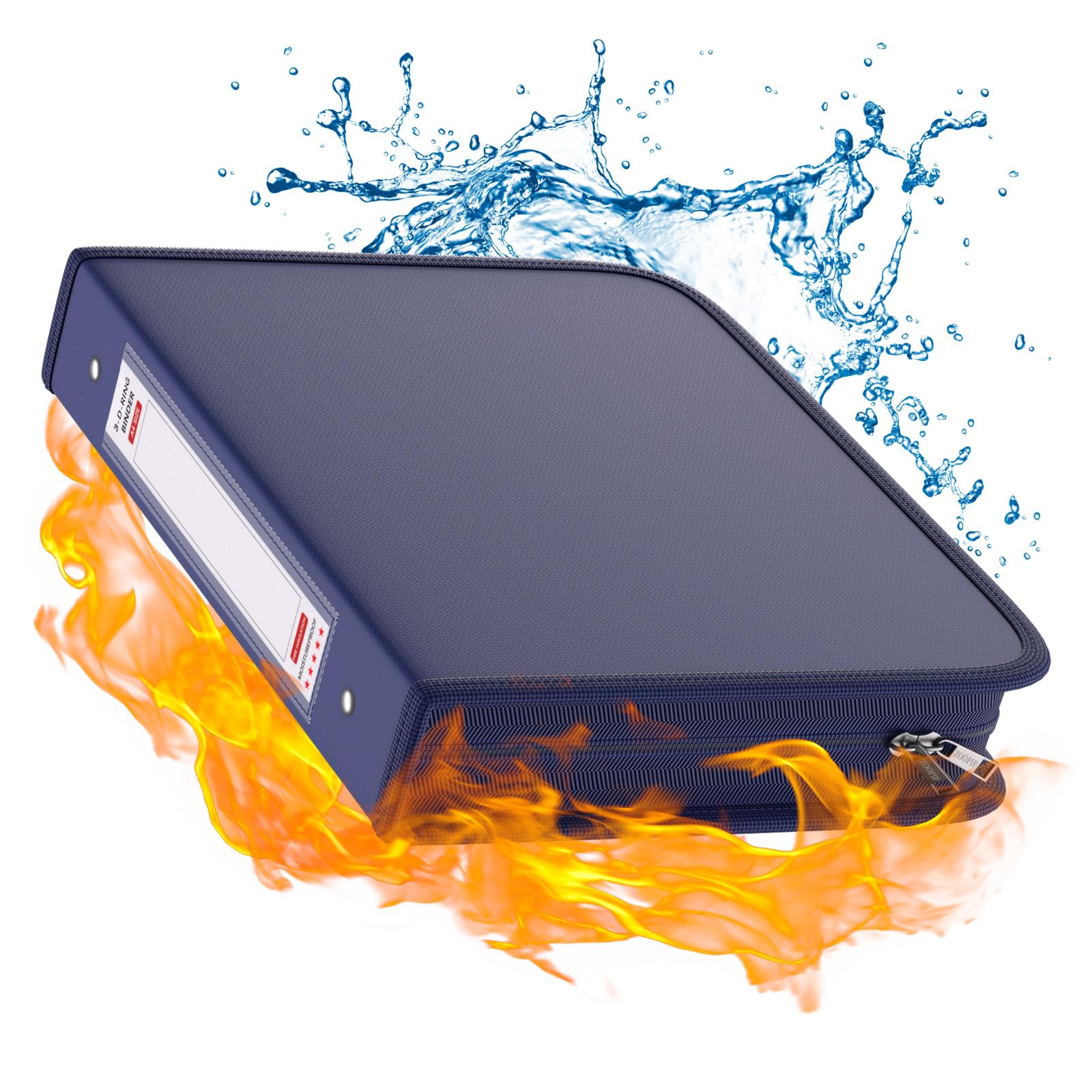 ZOOPIP Fireproof 3 Ring Binder