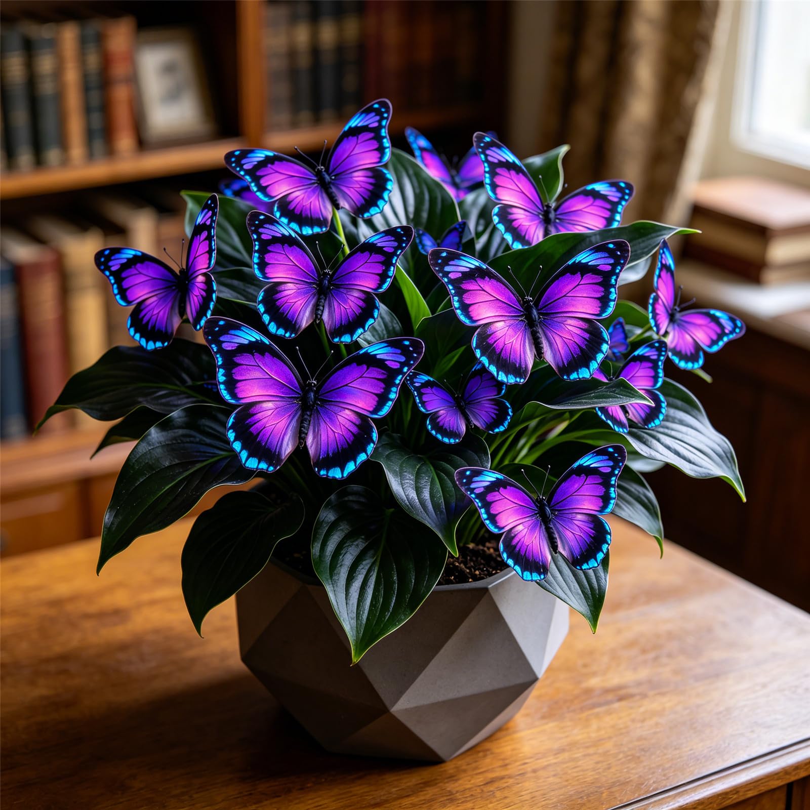 Butterfly Hosta Bulbs for Planting-Fast Growing,Excellent Display,Vibrant Color,Lovely Courtyard Accent-6bulbs-C