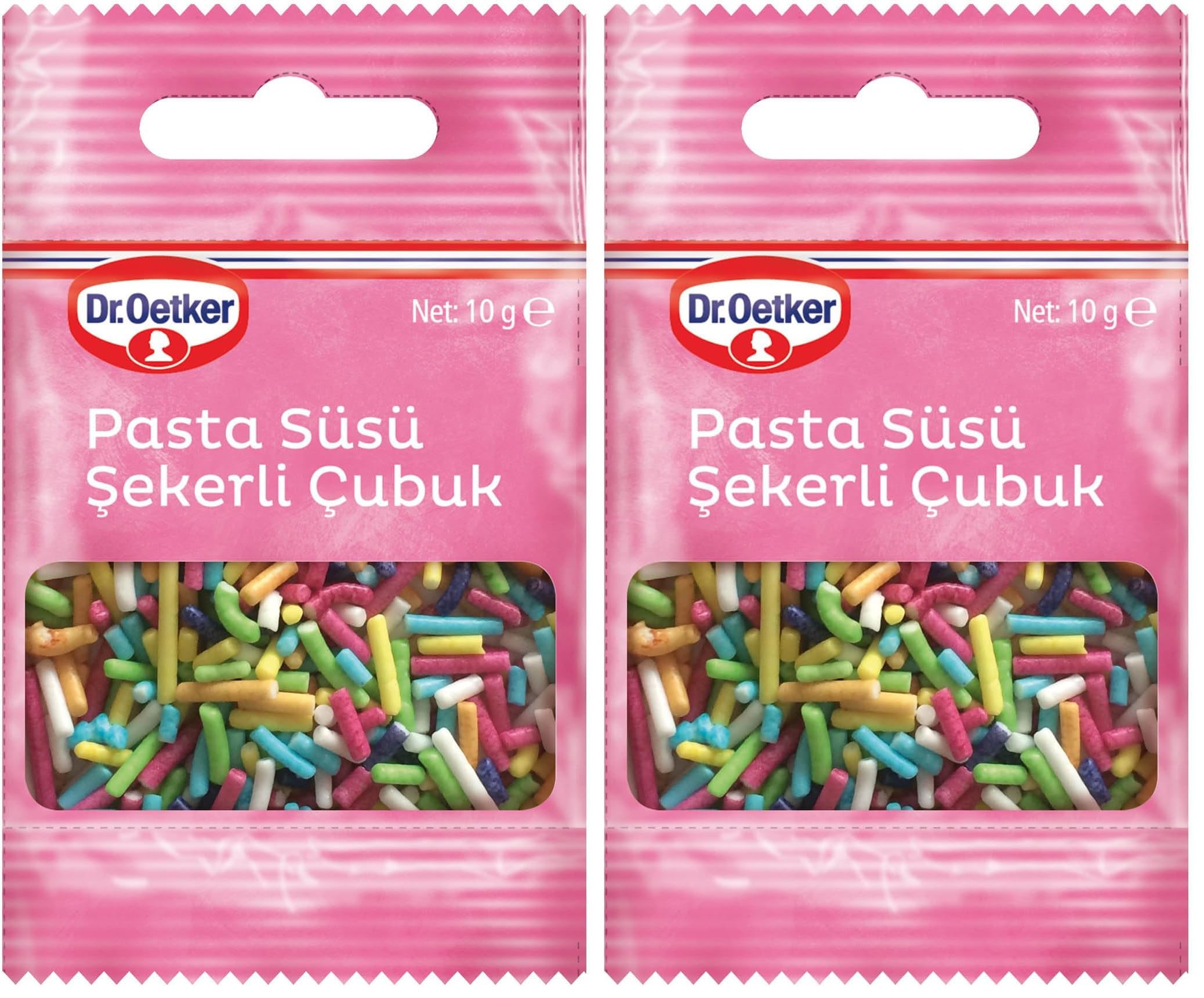 Dr. Oetker Dekor Pasta Süsü Şekerli Çubuk 10 Gr 2li paket