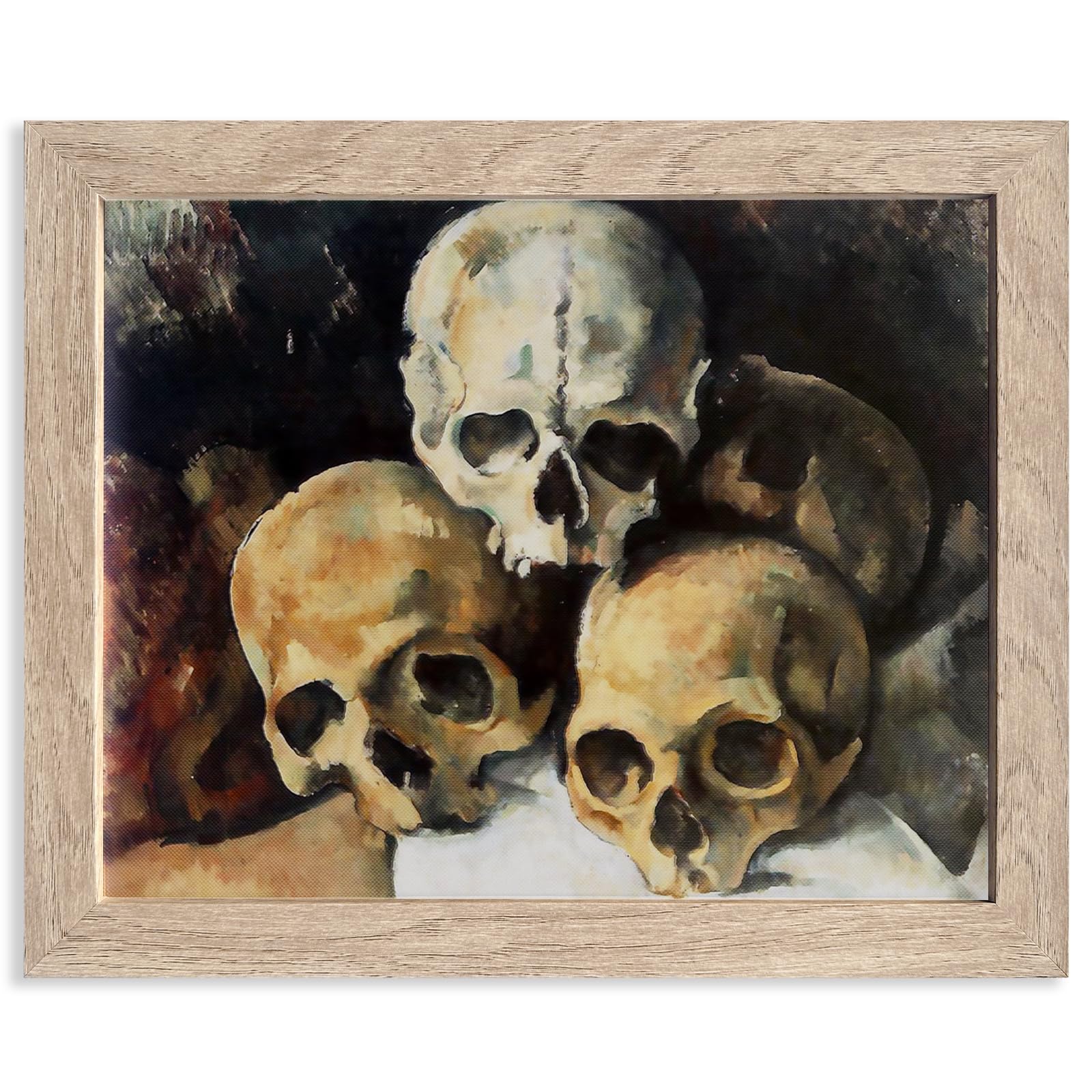 Amazon.com: HoozGee Pyramid of Skulls by Paul Cézanne Gothic Oil