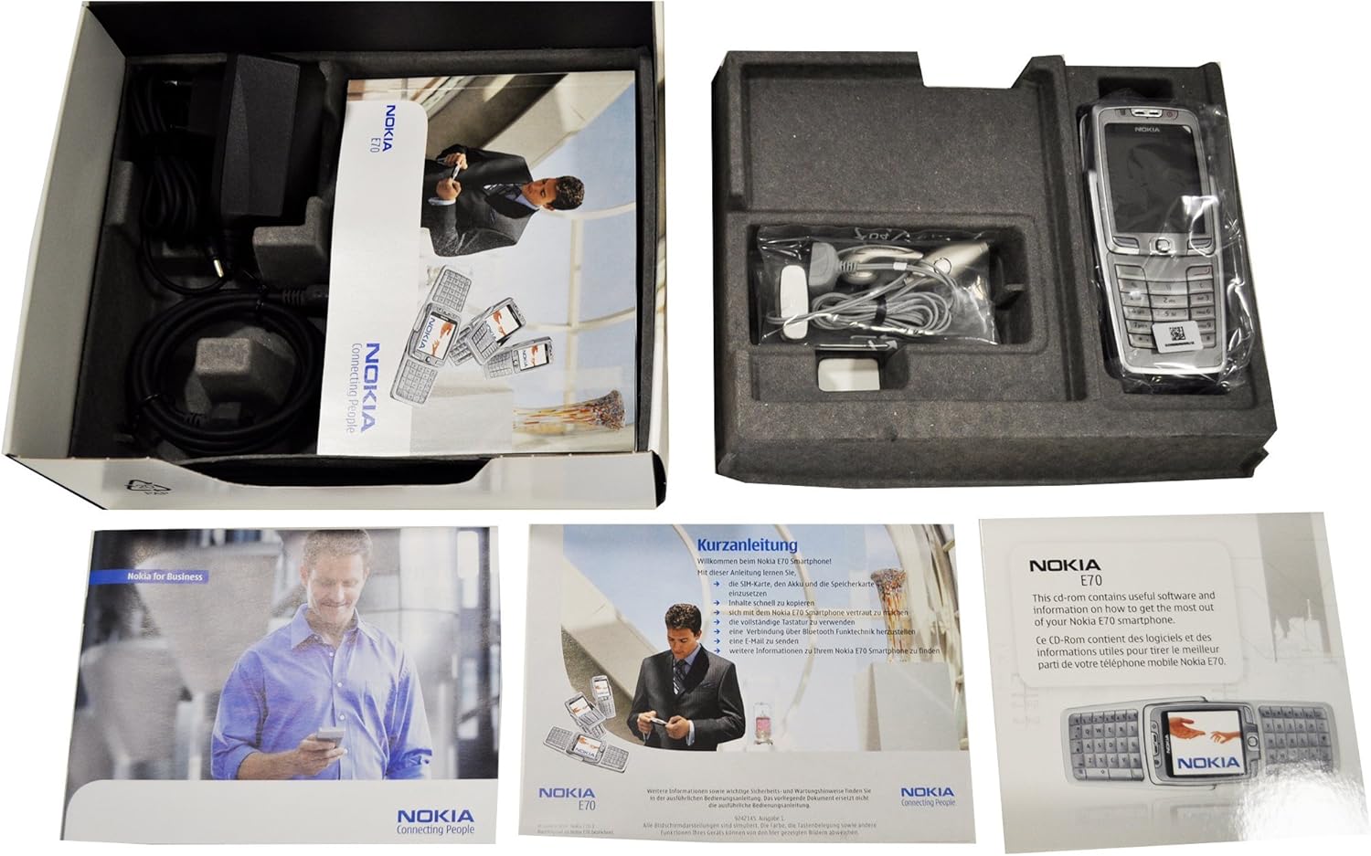 Nokia E70-1 64MB (GSM Only, No CDMA) Factory Unlocked Collectors Item 3G Cellphone (Silver) - International Version