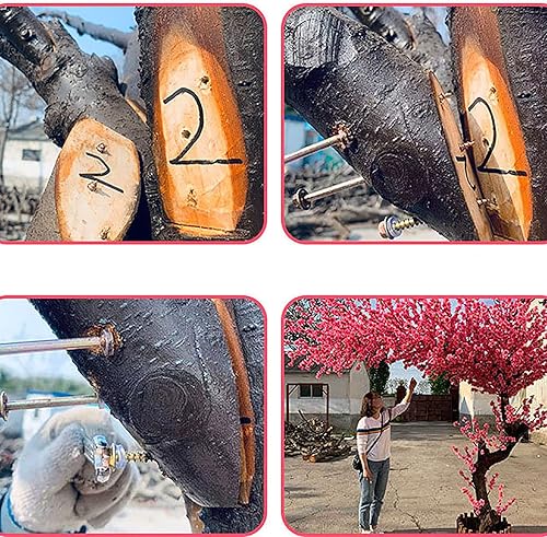 Miniatura 6 de Árbol de flor de cerezo rosa japonés artificial grande  Decoración de flores de seda hecha a mano para eventos de boda, restaurante de fiesta en